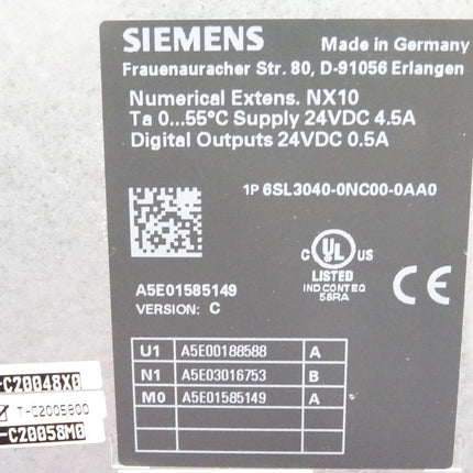 Siemens Sinamics NX10 6SL3040-0NC00-0AA0 6SL3 040-0NC00-0AA0 Version C