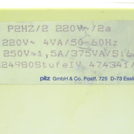 Pilz 474341 / 92 P2HZ/2