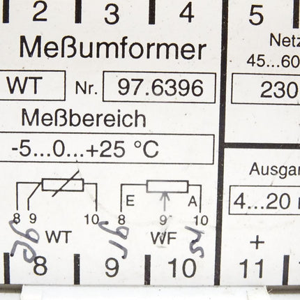 Meßumformer WT -5...0...+25°C 4...20mA