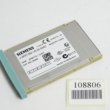 Siemens Memory Card 2MB 6ES7952-1AL00-0AA0 6ES7 952-1AL00-0AA0