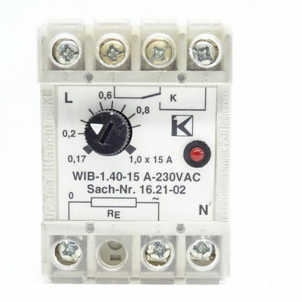 Klaschka WIB-1.40-15A Wechselstrom Messrelais 230VAC / 16.21-02 / 2VA / 45-62Hz