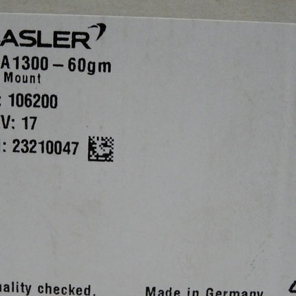 Basler GigE-Kamera 106200 acA1300-60gm C-Mount / Neu OVP