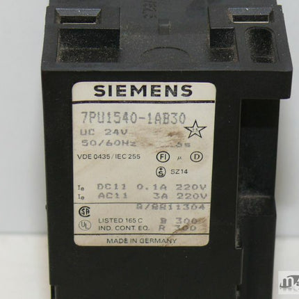 Siemens 7PU1540-1AB30 6s Zeitrelais 7PU1 540-1AB30