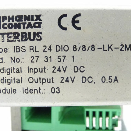 Phoenix Contact 2731571 INTERBUS IBS RL 24 DIO 8/8/8-LK-2MBd