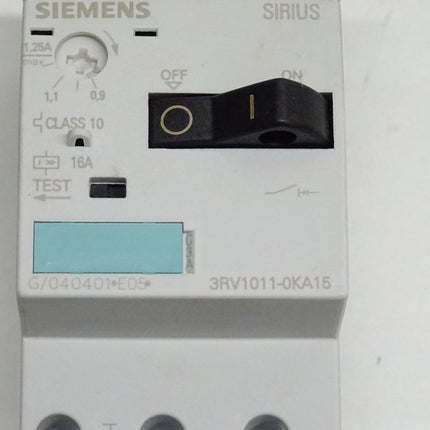 Siemens 3RV1011-0KA15 Leistungsschalter 3RV1 011-0KA15 E:05 neuwertig-OVP