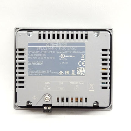 Siemens SIPLUS HMI KTP400 KP Basic Panel 6AG1123-2DB03-2AX0