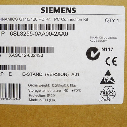 Siemens Sinamics G110/120 PC Kit 6SL3255-0AA00-2AA0 / Neu OVP