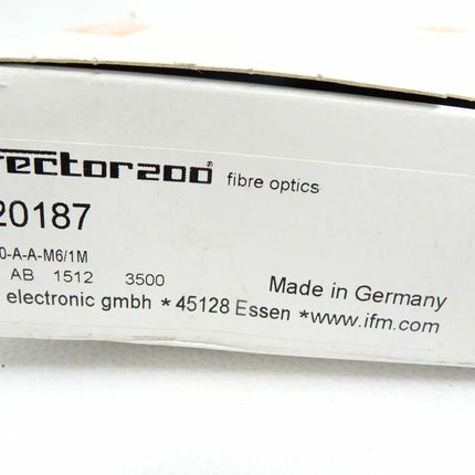 Ifm Efector200 E20187 / FE-30-A-A-M16/1M / Lichtwellenleiter Einweglichtschranke / Neu OVP