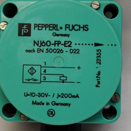 Pepperl+Fuchs NJ60-FP-E2-P1 Y23355 Induktiver Sensor