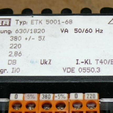 SBA ETK 5001-68 Trafo / 630/1820 / 5001 - 68