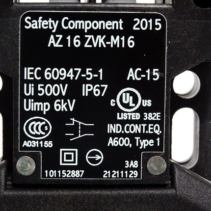 Schmersal AZ 16 ZVK-M16 Sicherheitsschalter / Unbenutzt