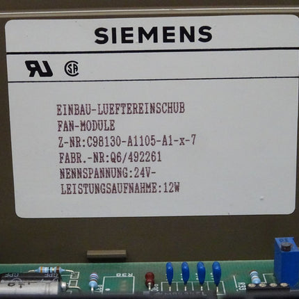 Siemens Simatic S5 6ES5988-3NA11 / 6ES5 988-3NA11 Einbau-Lüftereinschub NEU