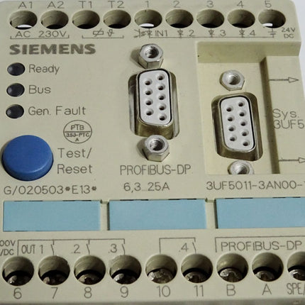 Siemens 3UF5001-3AN00-1 E13 Grundgerät SIMOCODE DP PROFIBUS DP-Schnittstelle