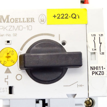 Moeller PKZM0-10 + NHI11-PKZ0 + CL-PKZ0