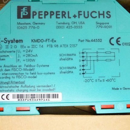 Pepperl+Fuchs K-System KMDO-FT-Ex / 44552 / Neu OVP