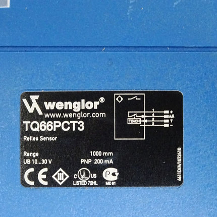 Wenglor TQ66PCT3 Reflex Sensor