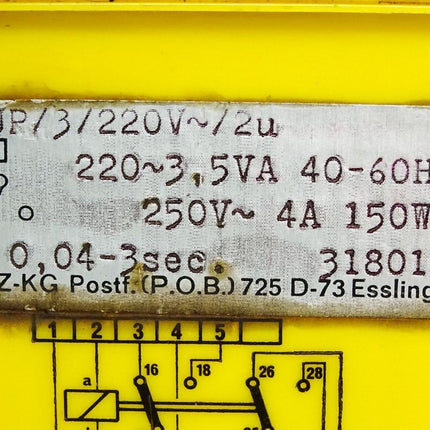 Pilz-KG 0,04-3Sekunden 318019 EUP/3/220V/2u