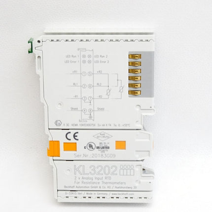 Beckhoff analoge Eingangsklemme KL3202 / Neu OVP