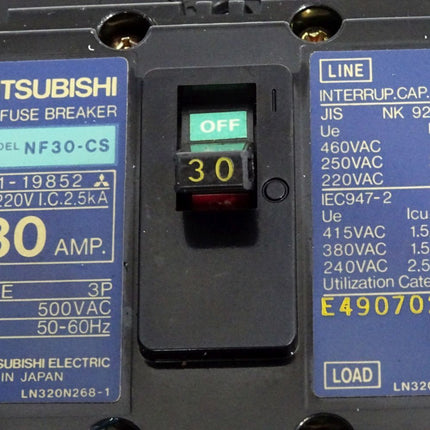 Mitsubishi No-Fuse Breaker NF30-CS 30A