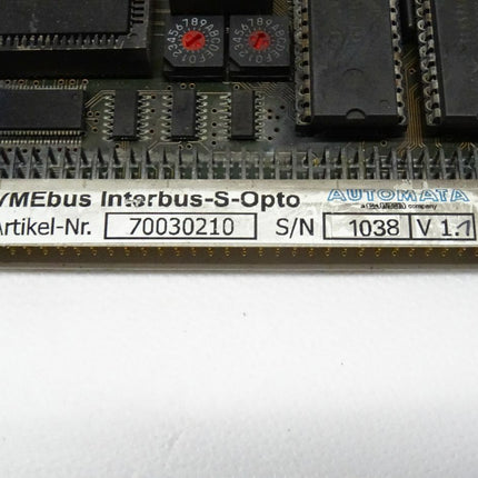 VMEbus Interbus-S-Opto 70030210 V1.1