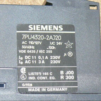 Siemens 7PU4320-2AJS20 Multifunktionsrelais Zeitrelais