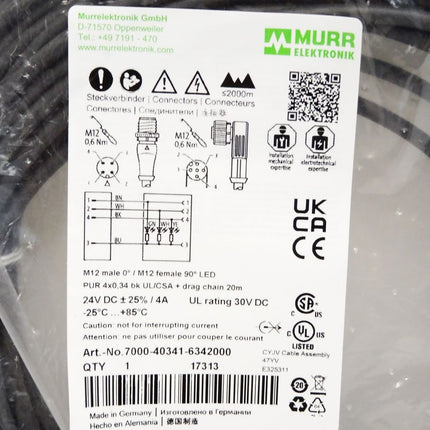 Murr Elektronik 7000-40341-6342000 / Neu OVP