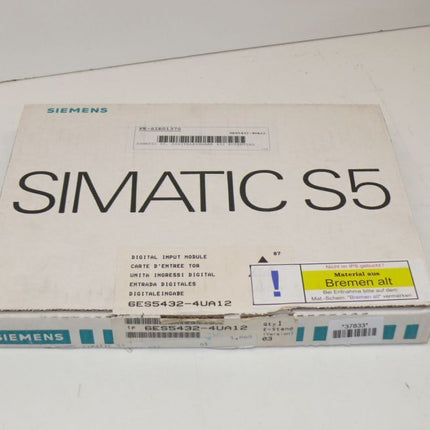 Siemens 6ES5432-4UA12 Siamtic S5 6ES5 432-4UA12 E:03 NEU-OVP