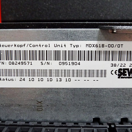 SEW Eurodrive 45kW MDX60A0450-503-4-00 08227225 Steuerkopf MDX61B-00 08243492 MDX61B-00/0T 08249571 MDX61B0450-503-4-00 / Neu