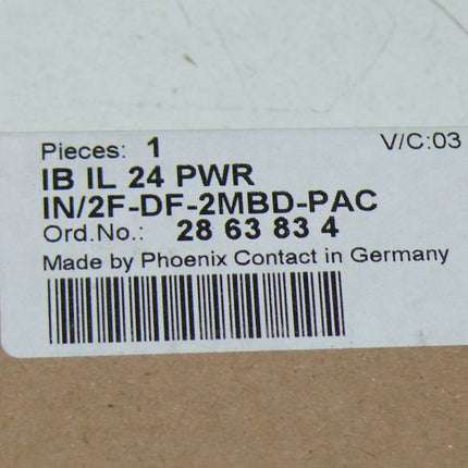 Phoenix Contact 2863834 IB IL 24 PWR IN/2F-DF-2MBD-PAC NEU/OVP versiegelt