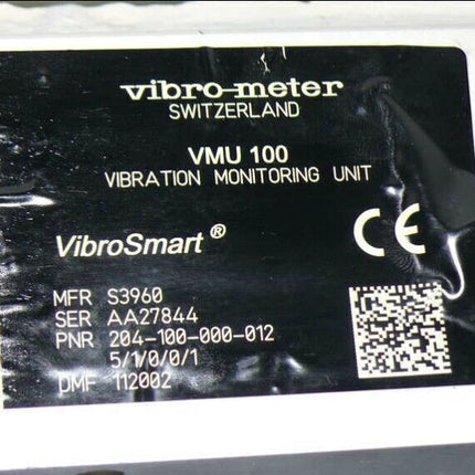 VibroSmart ®  vibro-meter / VMU 100 / MFR S3960