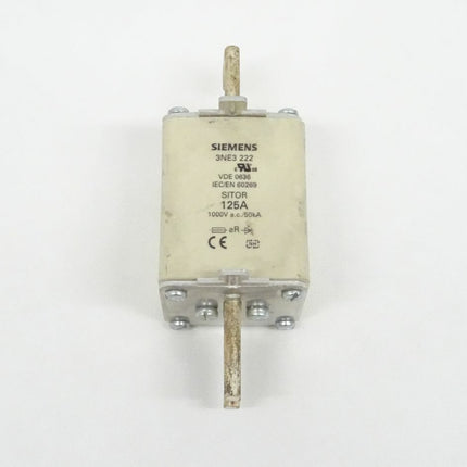 Siemens SITOR 3NE3222 VDE 0636 IEC/EN 60269 125A 1000V 3NE3 222