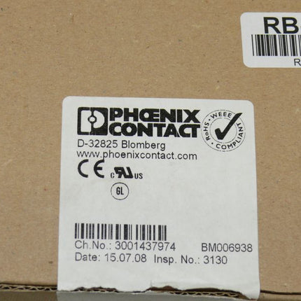 NEU-OVP 8x Phoenix Contact PLC-BSC-230UC/21-21/SO46 Grundklemme 2980429