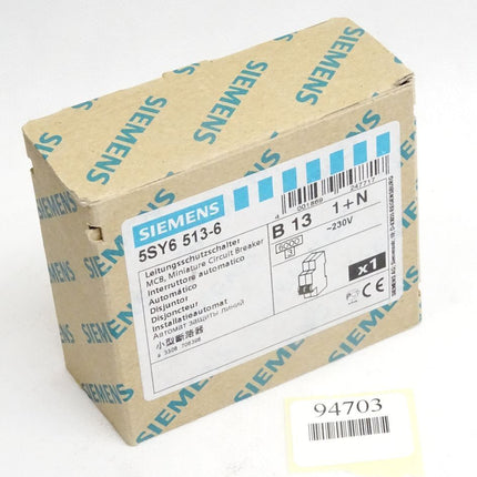 Siemens Leitungschutzschalter 5SY6 5SY6513-6 / Neu OVP