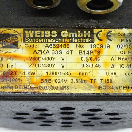 Weiss GmbH Sondermaschinentechnik AZKA 63S-4T