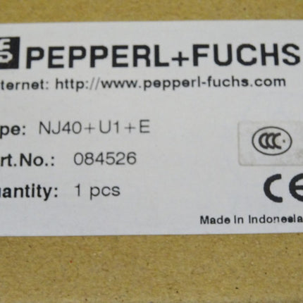 Pepperl+Fuchs Induktiver Sensor NJ40+U1+E 084526 29854S 108416S 84457 / Neu OVP