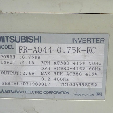 Mitsubishi FR-A044-0.75K-EC Frequenzumrichter