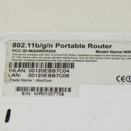 Portable Router MQ4WR5204 AboCom WR5204