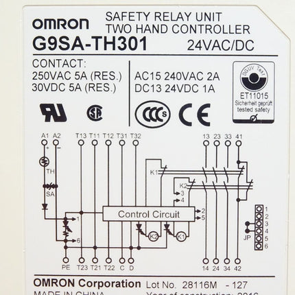 Omron Saftey Relay G9SA-TH301 / Neu OVP