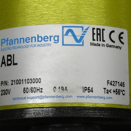 Pfannenberg ABL 21001103000 Blitzlampe Gelb NEU/OVP