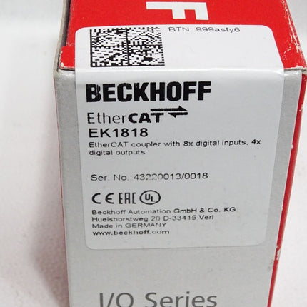 Beckhoff EK1818 EtherCAT-Koppler / Neu OVP versiegelt