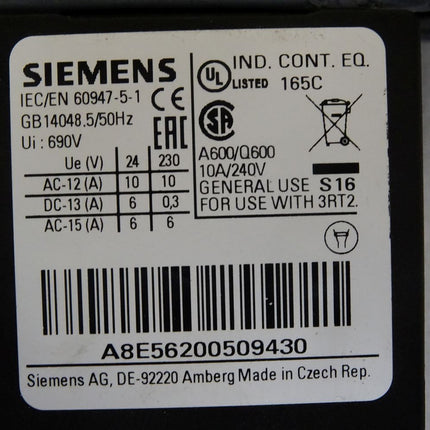 Siemens Sirius 3RT2025-1BB44-3MA0