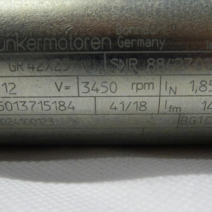 Dunkermotoren GR42X25 Elektromotor 12VDC 3450/min GR42-X25 Motor