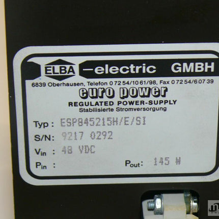 Siemens 6NG4290-1WB02 - ELBA euro power ESP845215H/E/SI Stromversorgung