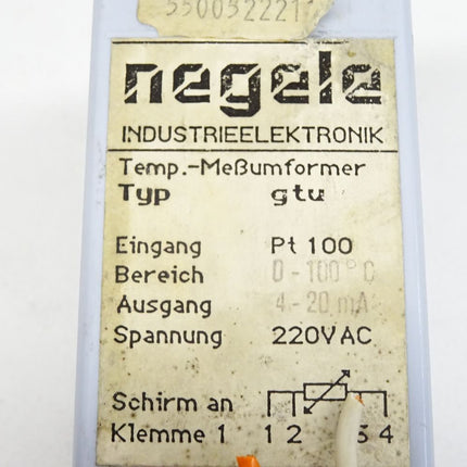 Negele Temperatur Meßumformer GTU