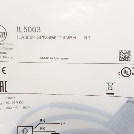 Ifm electronic IL5003 / ILA3002-BPKG/MITTIG/PH RT / Neu OVP