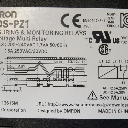 Omron K8DS-PZ1 / Measuring and monitoring relays / Neu