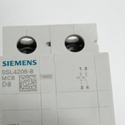 Siemens 5SL4206-8 MCB D6 Leitungsschutzschalter