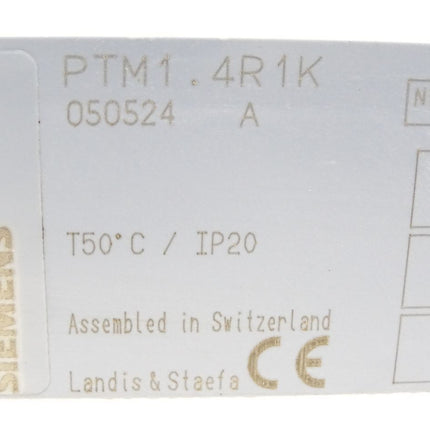 Siemens Landis&Staefa PTM1.4R1K 050524