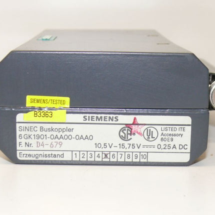 2x SIEMENS SINEC 6GK1901-0AA00-0AA0 6GK1 901-0AA00-0AA0 E:05 NEU in OVP