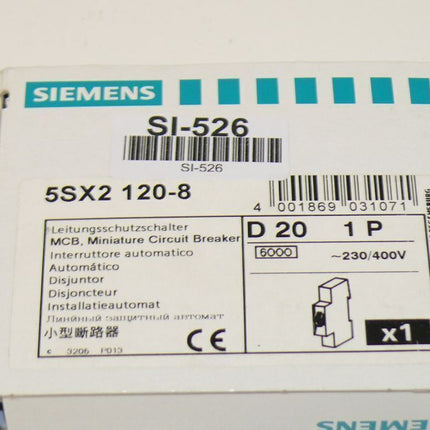 NEU - OVP Siemens 5SX2120-8 Leistungsschutzschalter 5SX2-120-8